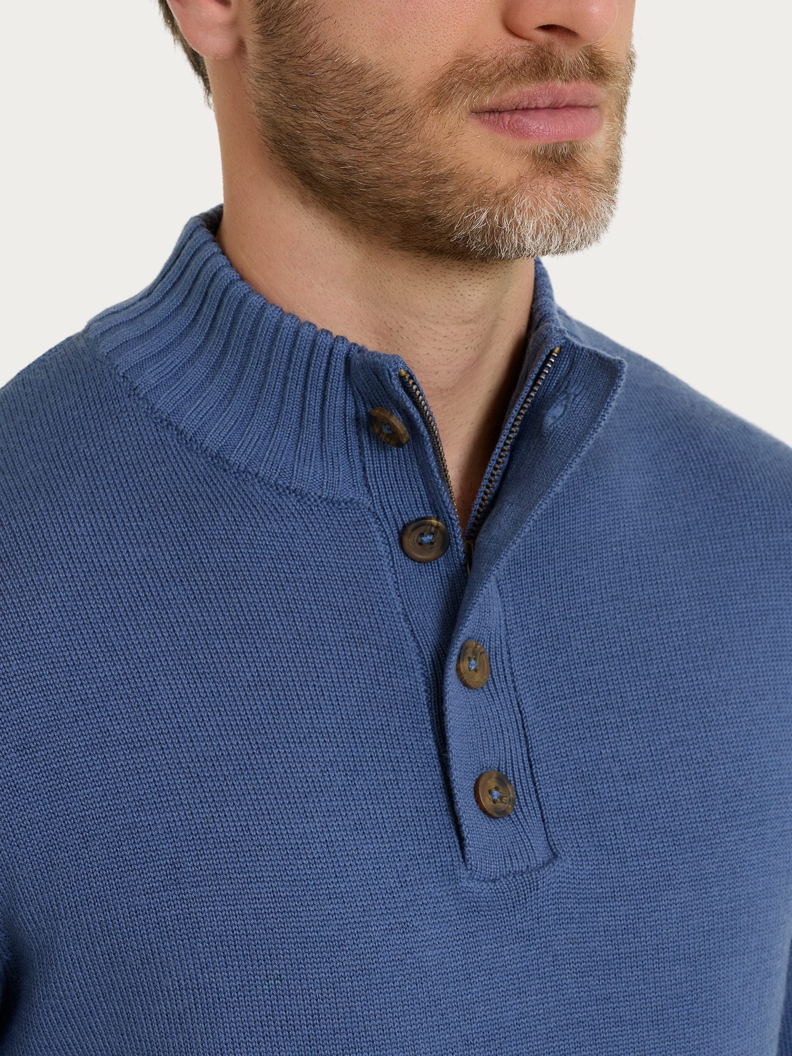 Ragno Merino Soft lupetto aviazione lana zip bottoni
