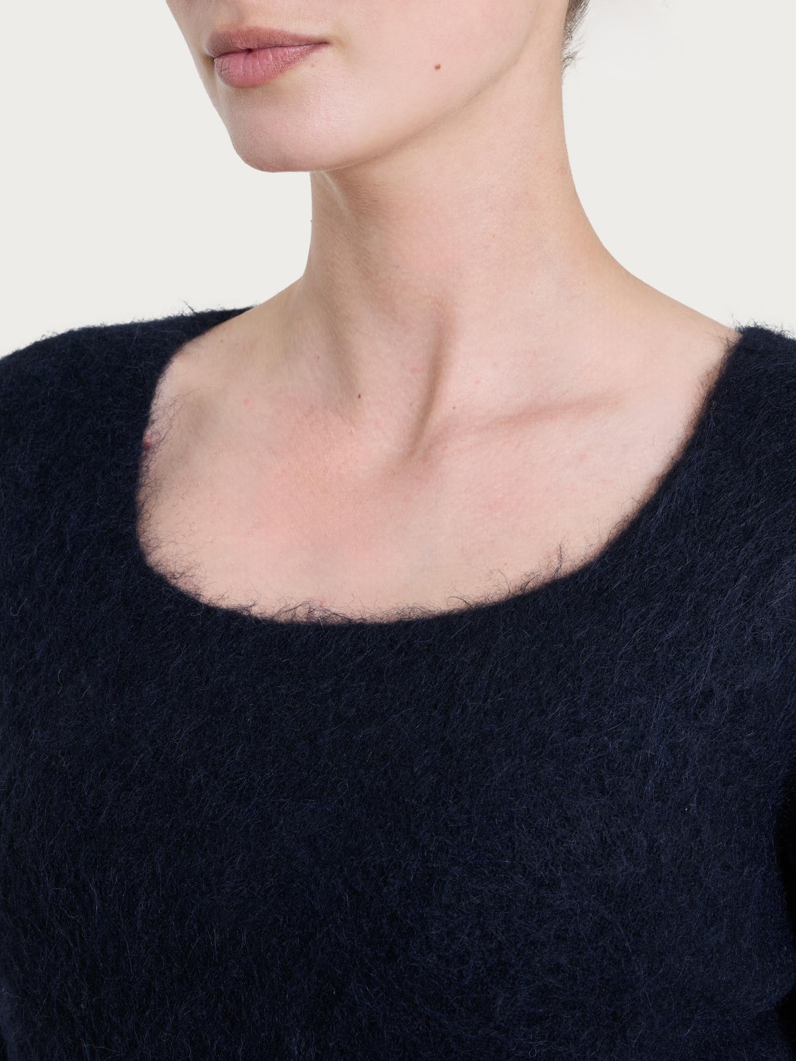 Ragno Merino Soft Nero maglia madonna alpaca nera