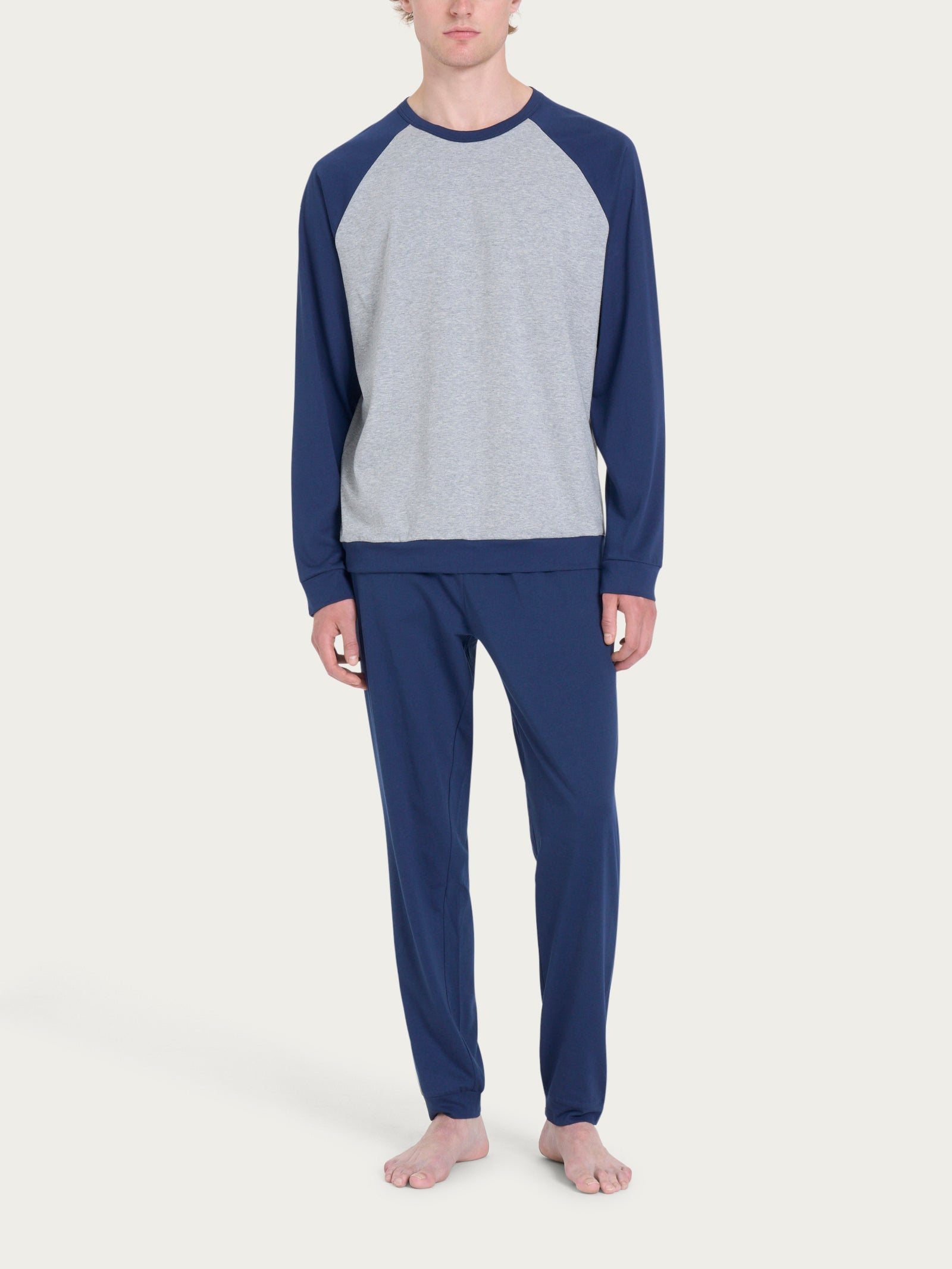 Ragno Pigiama Lungo Girocollo Naval Academy Jersey Cotone