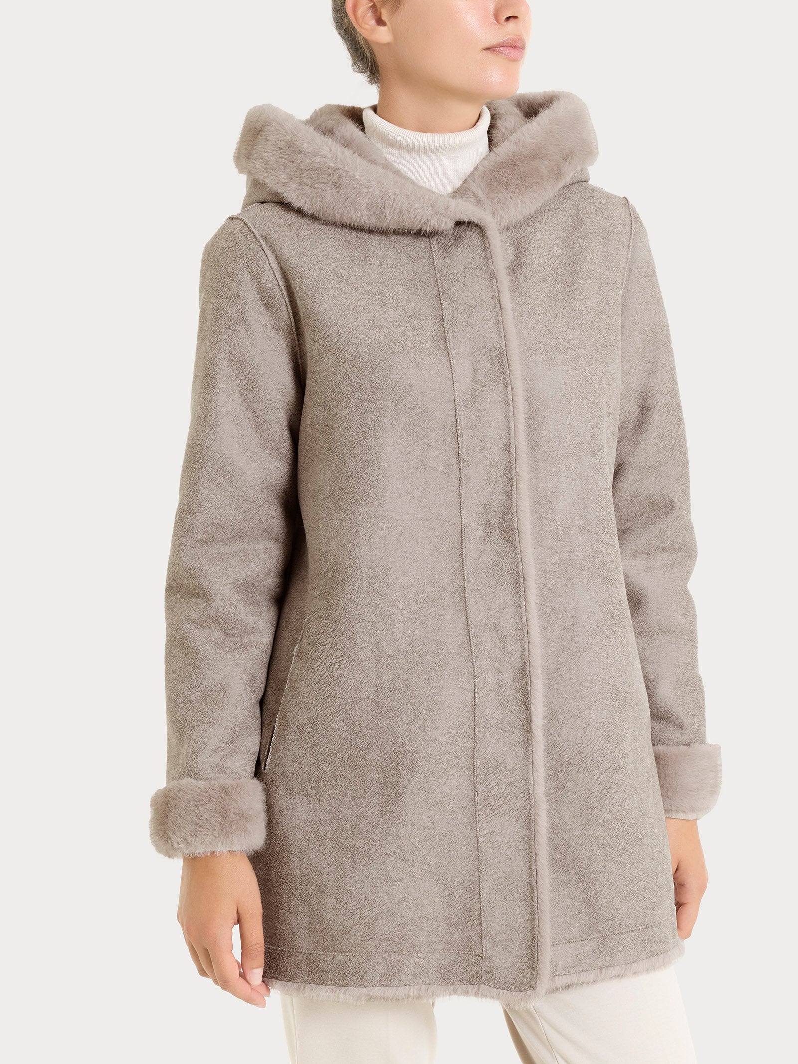 Ragno cappotto donna String double-face vegan fur