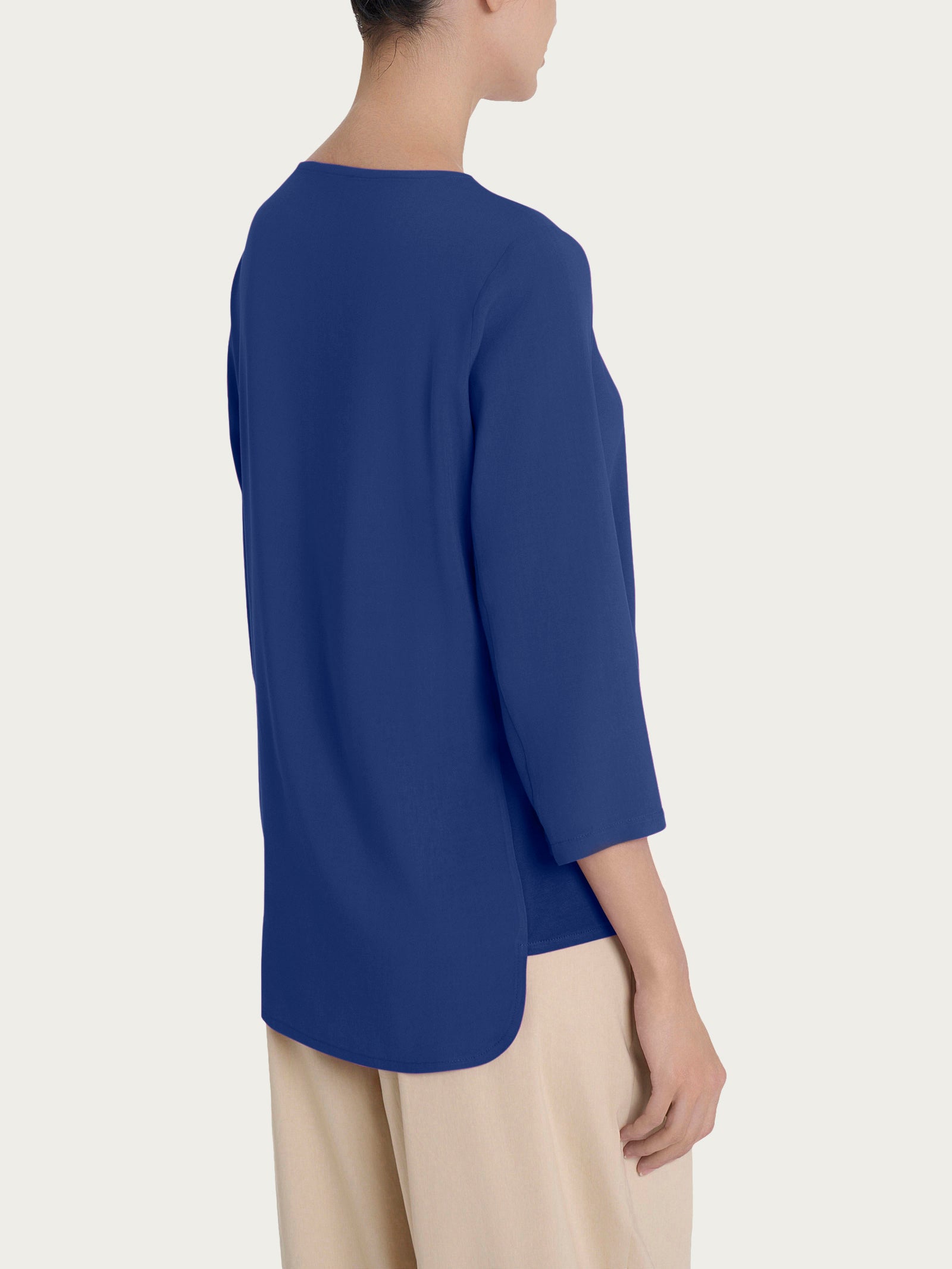 Ragno Viscosa Summer maglia girocollo blueberry 3/4