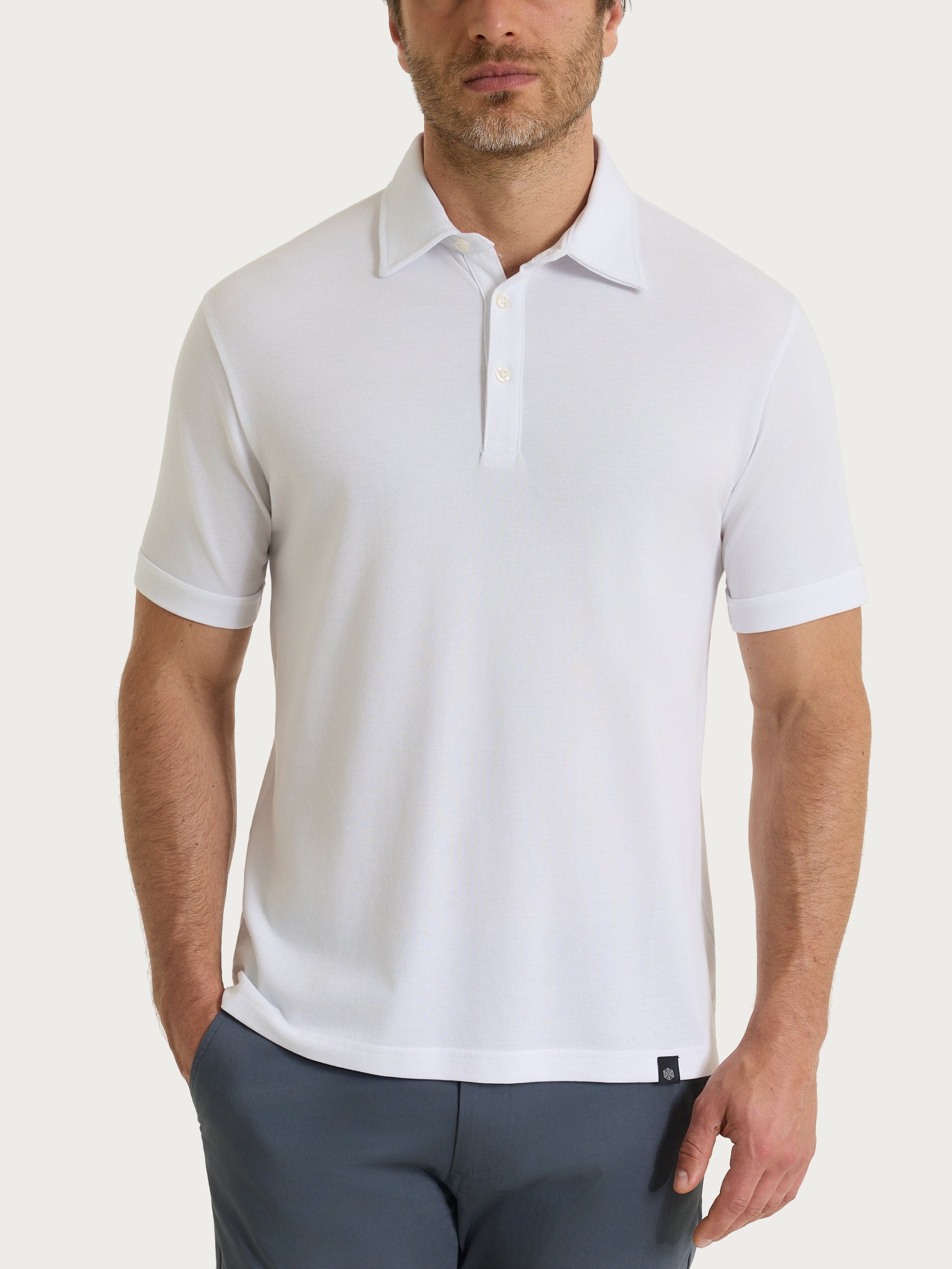Ragno Puro Cotone Polo piquet Bianco in cotone