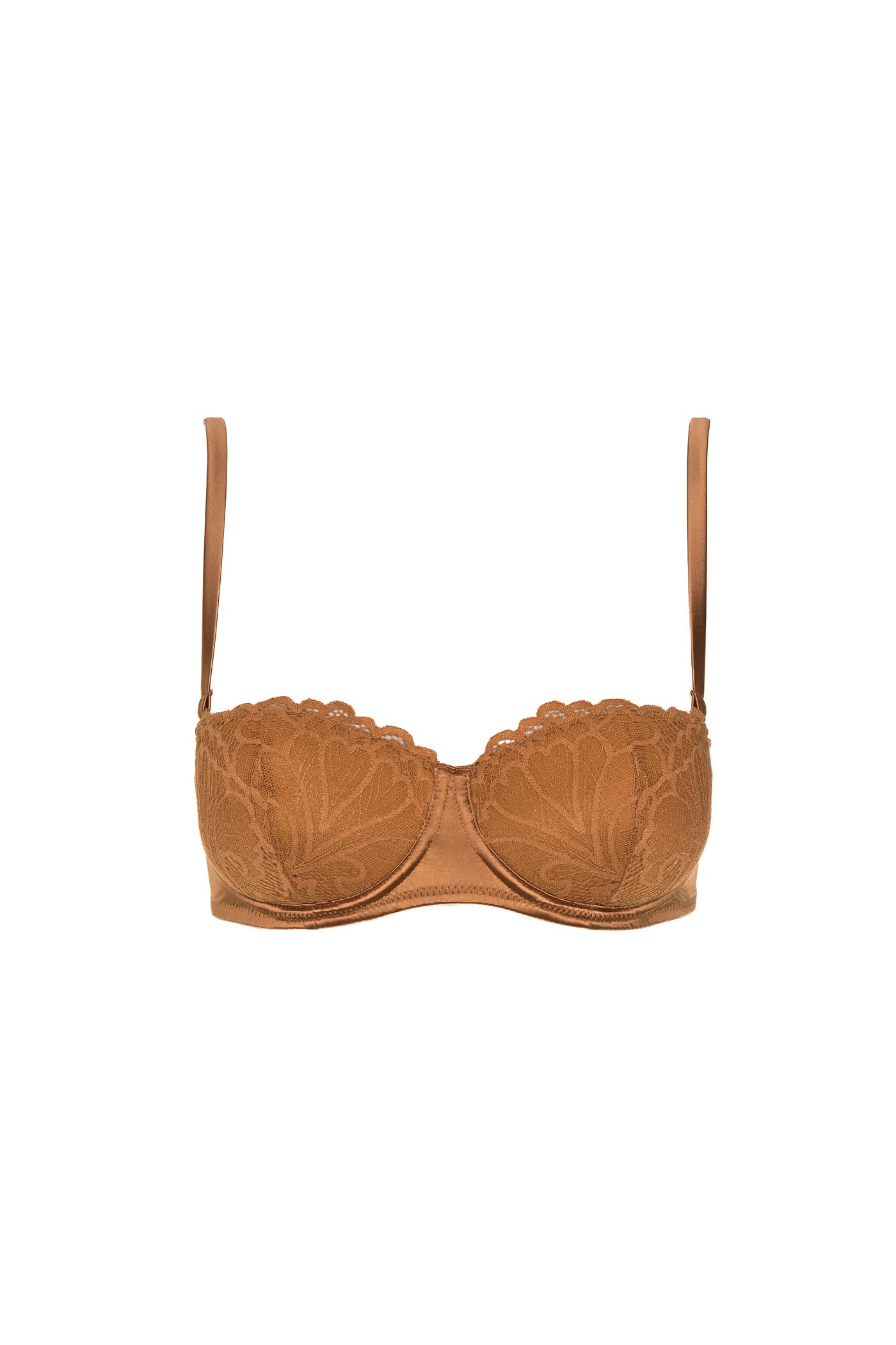 Goldenpoint Acanto Leaf Balconette Push Up Pizzo Satin
