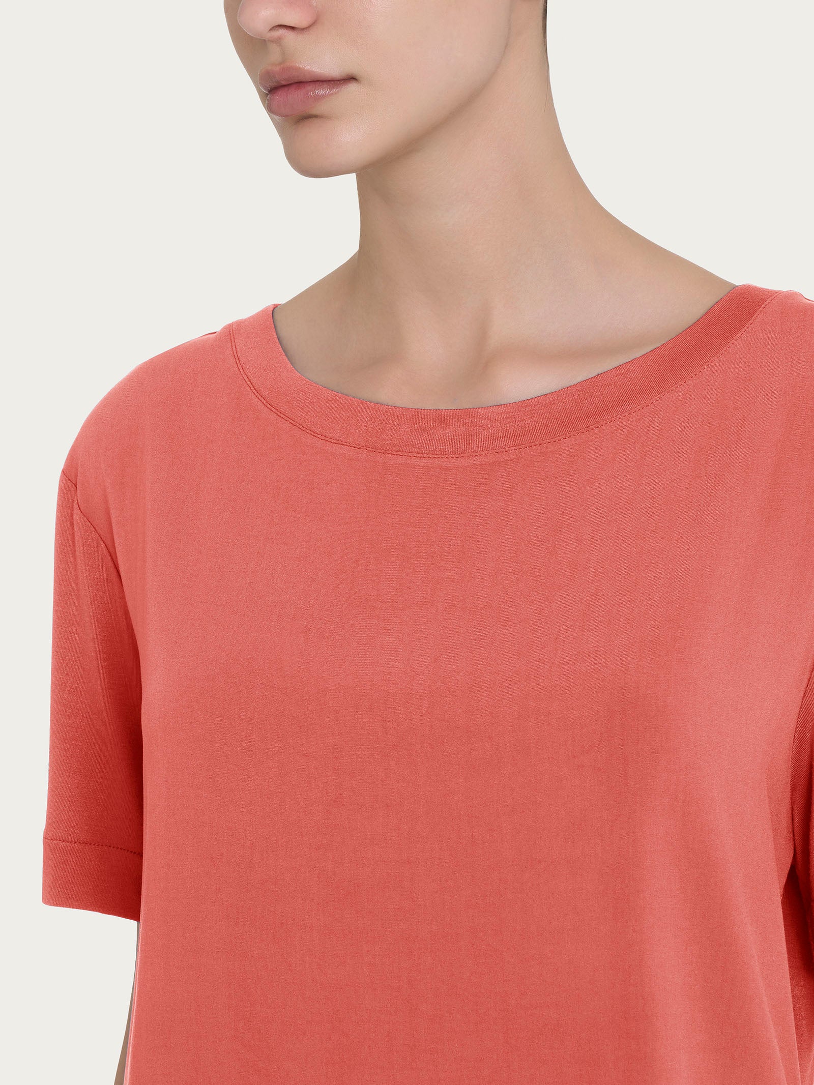 Ragno scollo a barchetta maglietta donna viscosa Dubarry