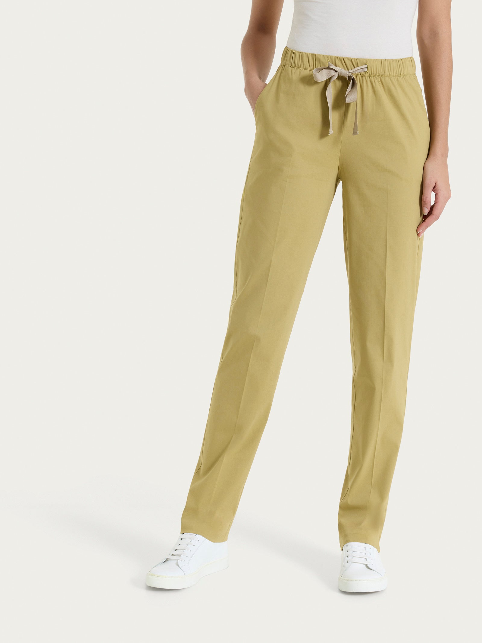 Ragno Super Fresh Pantalone Jogger Khaki Cotone Elasticizzato