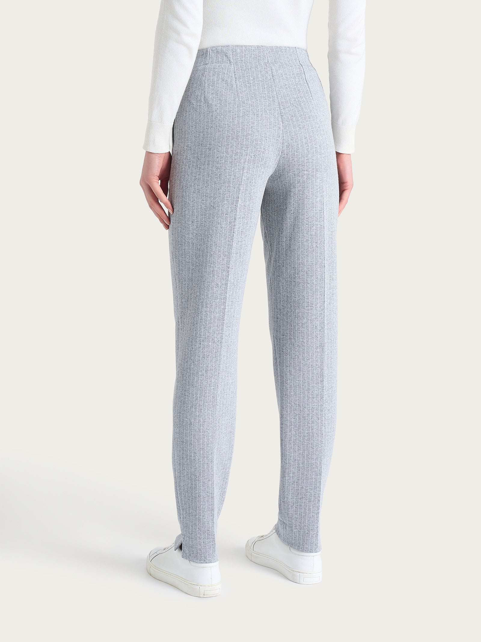 Ragno Compact Pantalone Sigaretta Gessato Grigio Skinny
