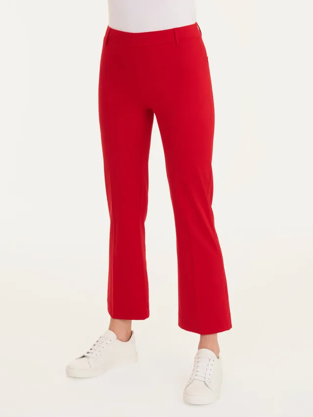 Ragno Satin Power Cropped Flare pantaloni Salsa cotone stretch