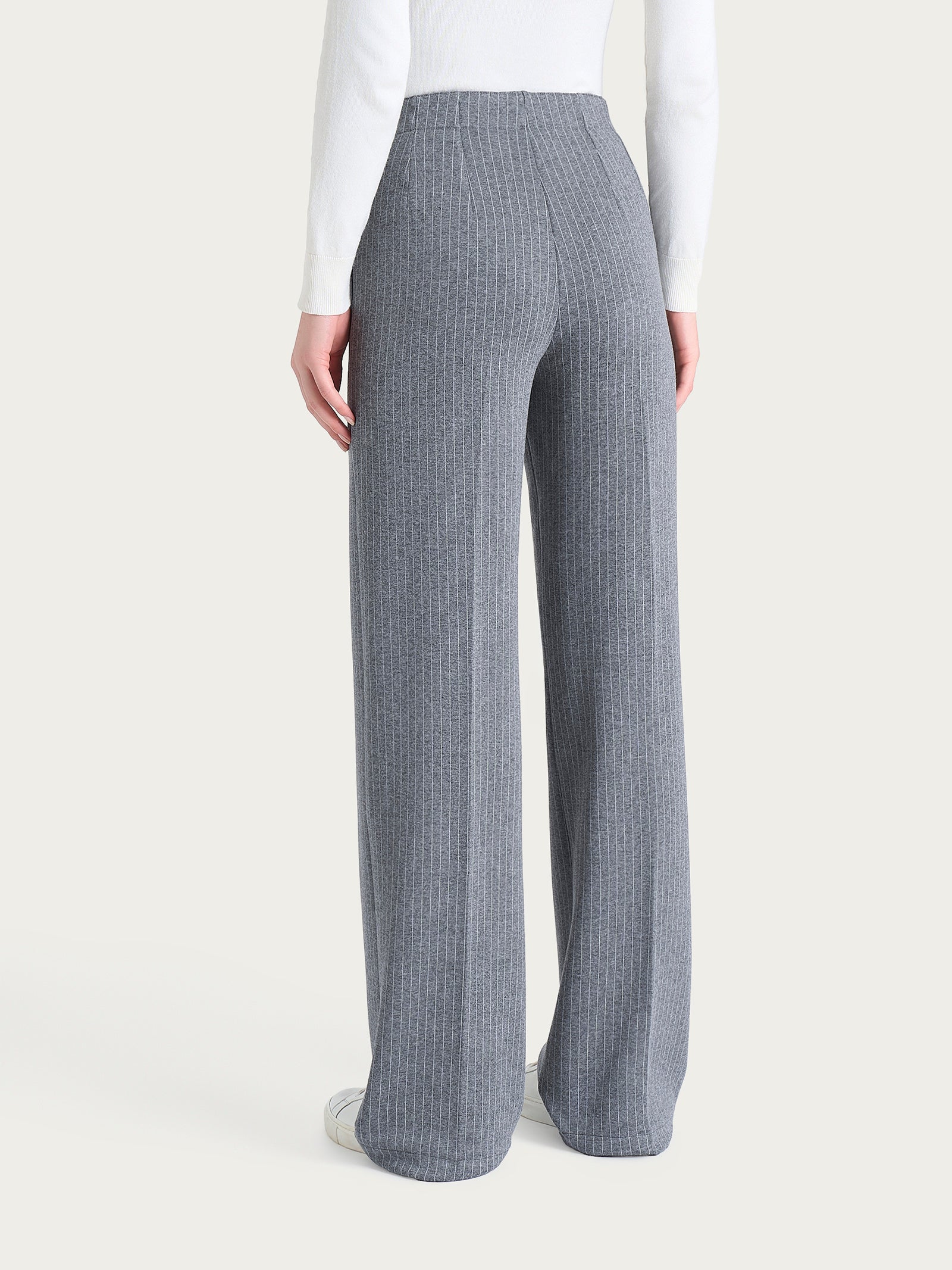 Ragno Eco Jacquard pantalone gessato ardesia melange