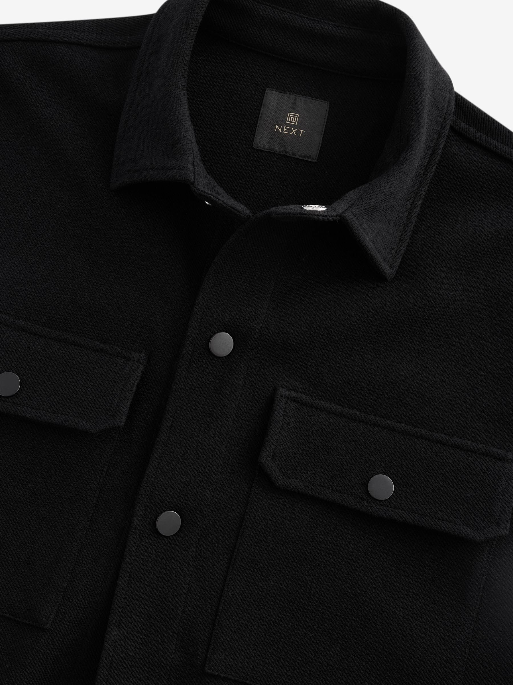 Next giacca camicia uomo jersey bottoni pressione XL