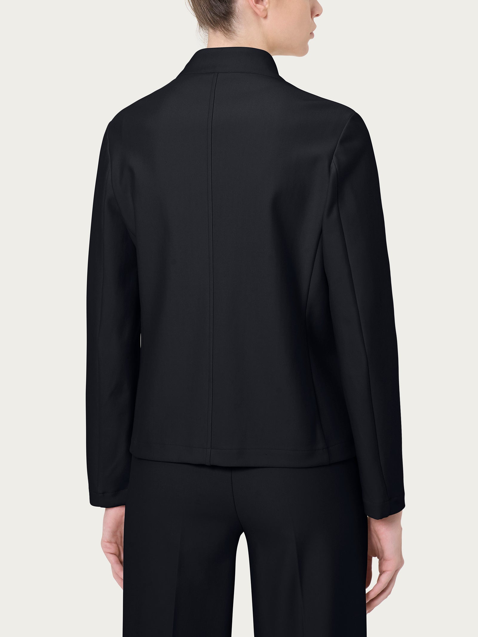 Ragno Compact blazer corto regular nero ingualcibile