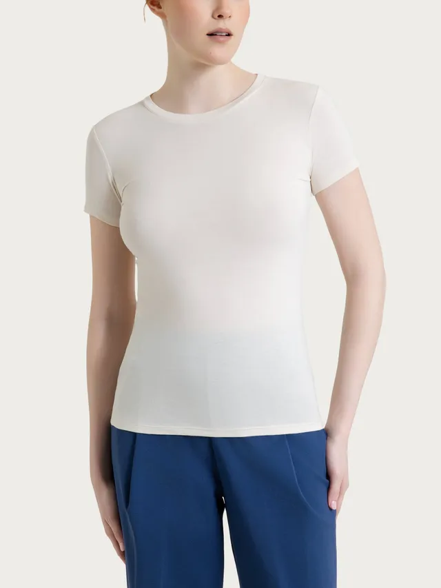 Ragno Ultralight maglietta girocollo champignon skinny