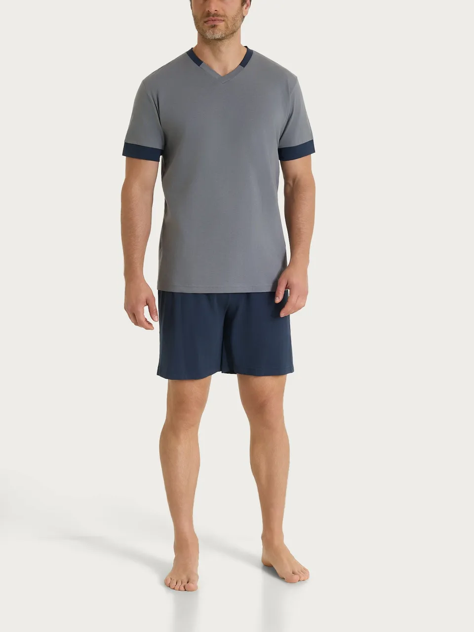Ragno Jersey Cotone Pigiama Corto Uomo Poppy Seed V