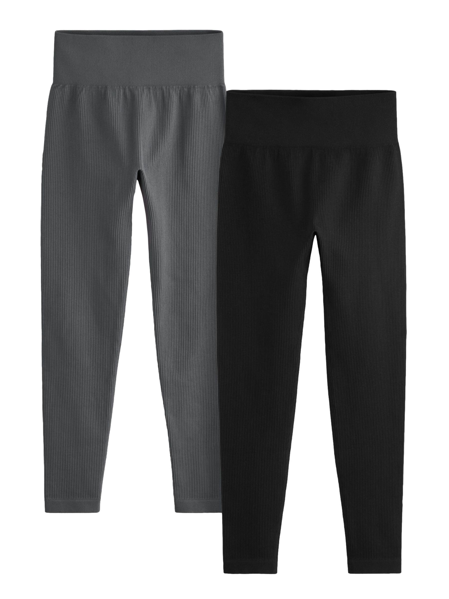 Geo Next The Set leggings vita alta seamless 2 pezzi a coste