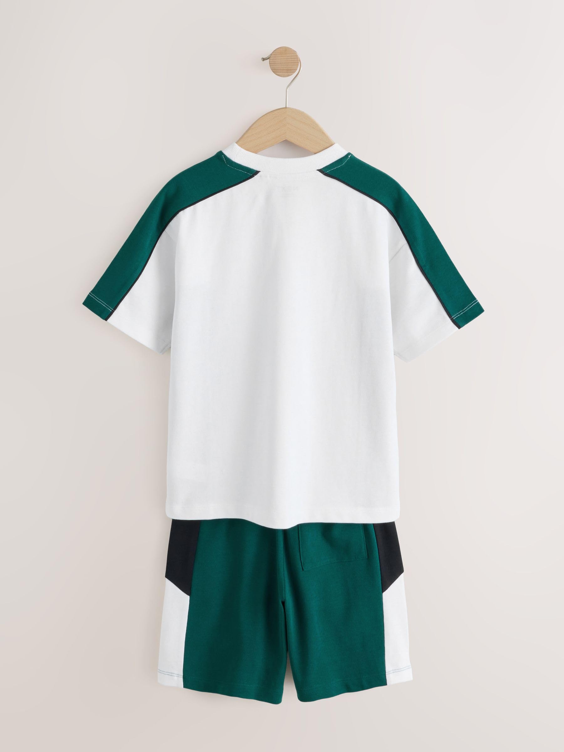 Next completo t-shirt shorts 110 blocchi colore comodo