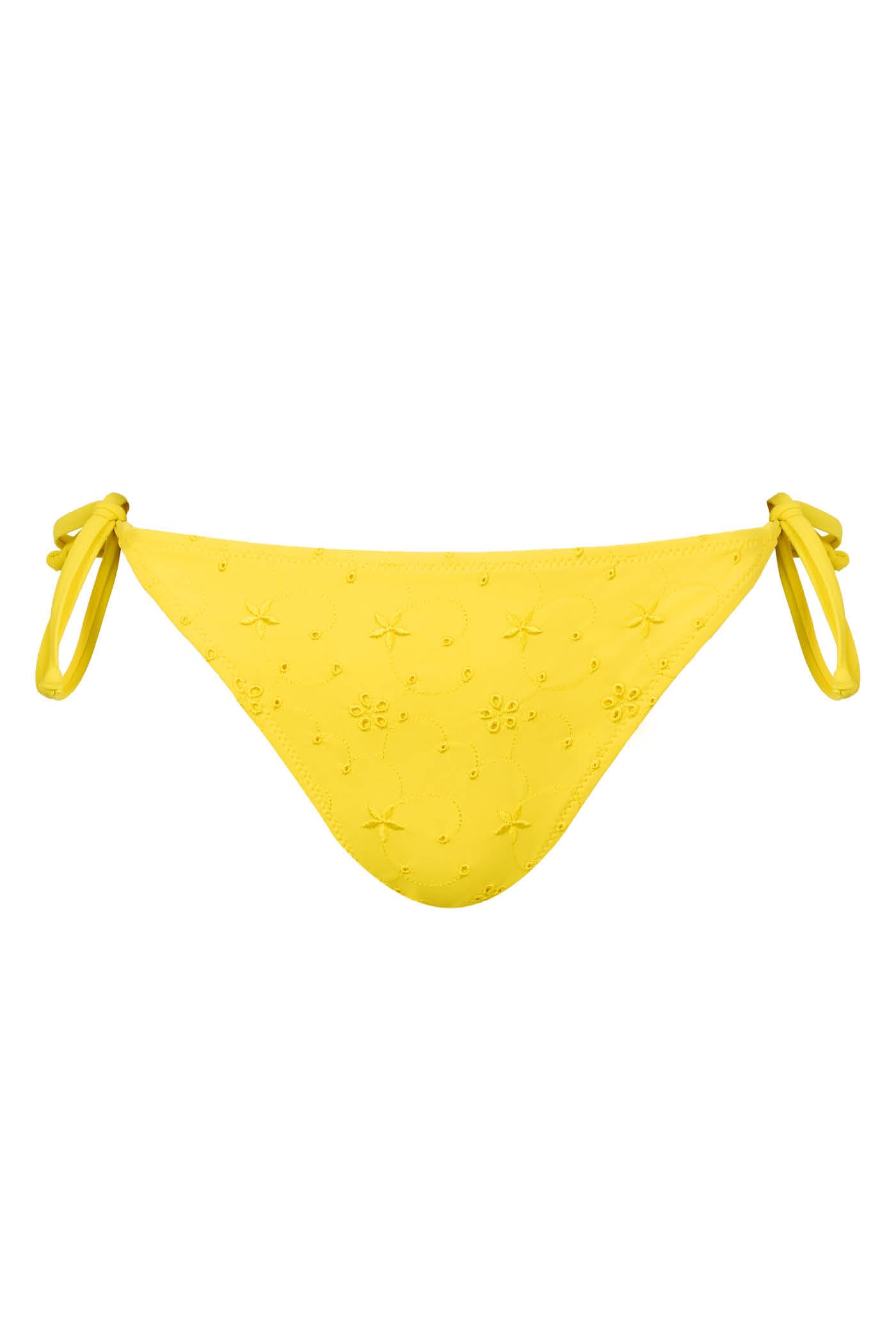 Goldenpoint Sangallo slip bikini con laccetti in pizzo