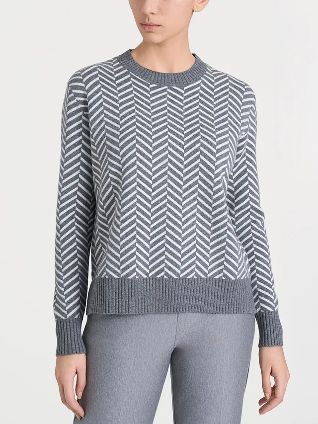 Ragno Super Soft maglia girocollo Fant Ferro Mel fantasia spigata