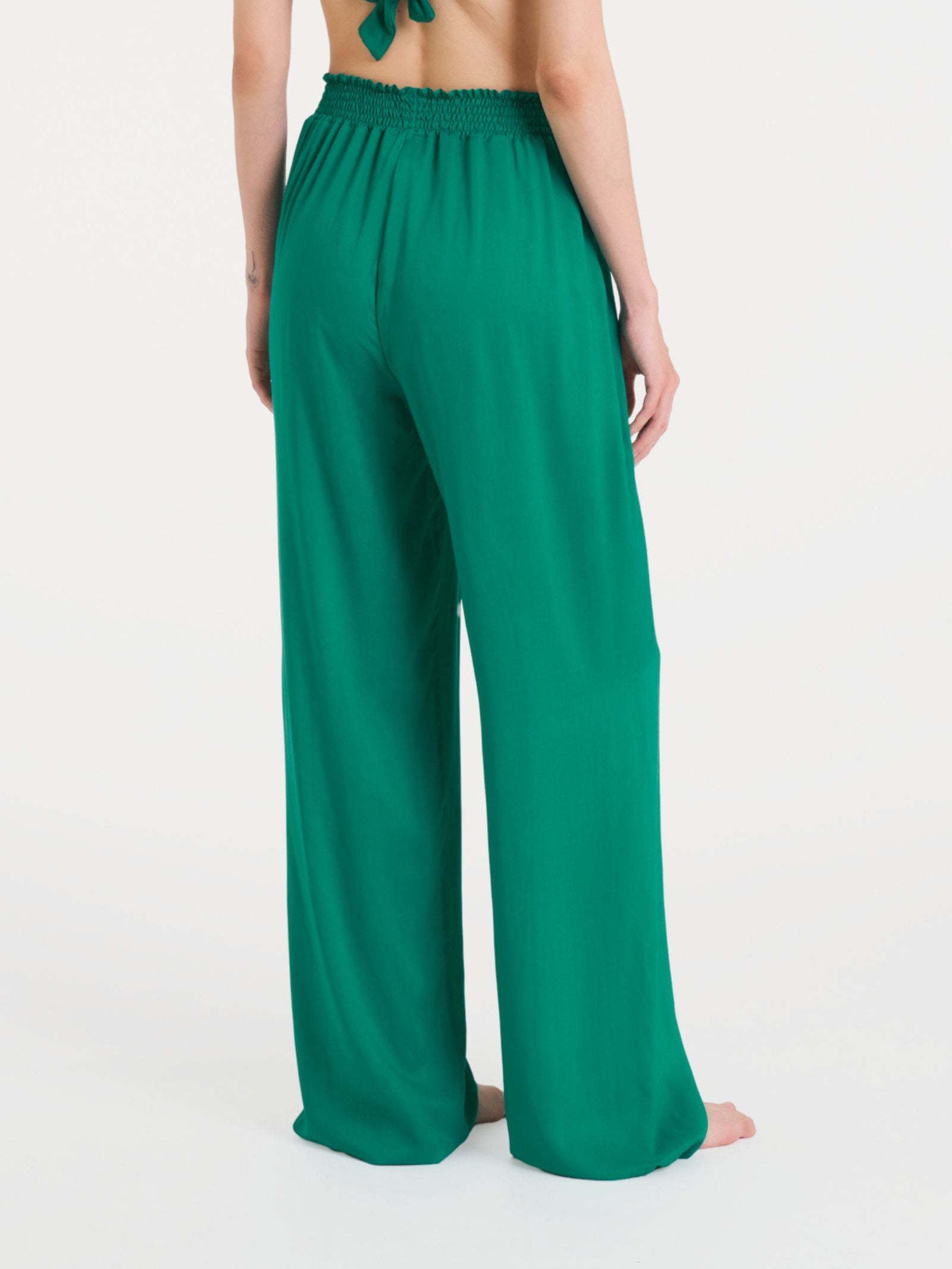 Ragno EcoSeta pantalone ampio Bayou gamba larga