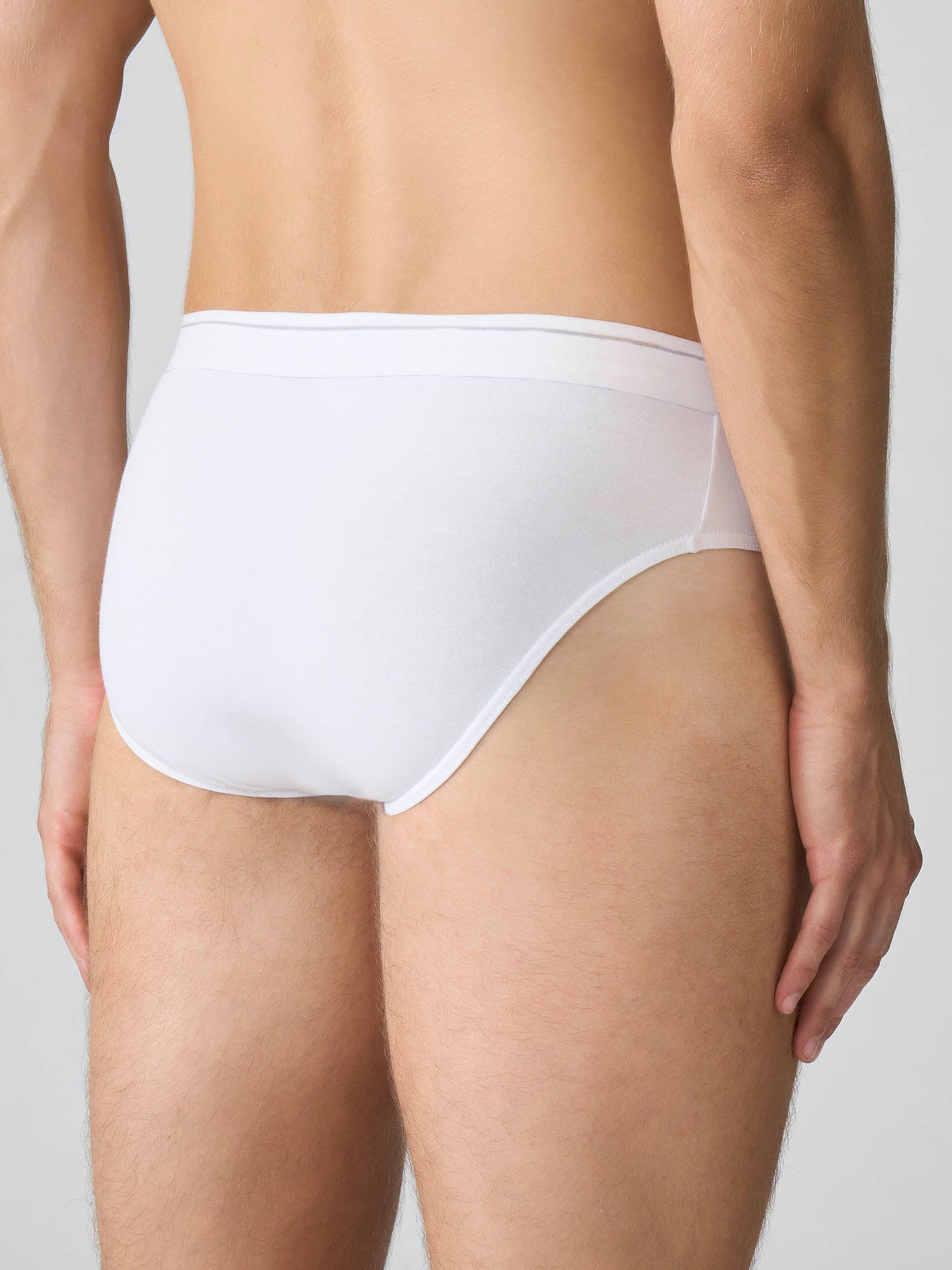 Ragno Compact Slip uomo cotone bianco tripack elastico a vista