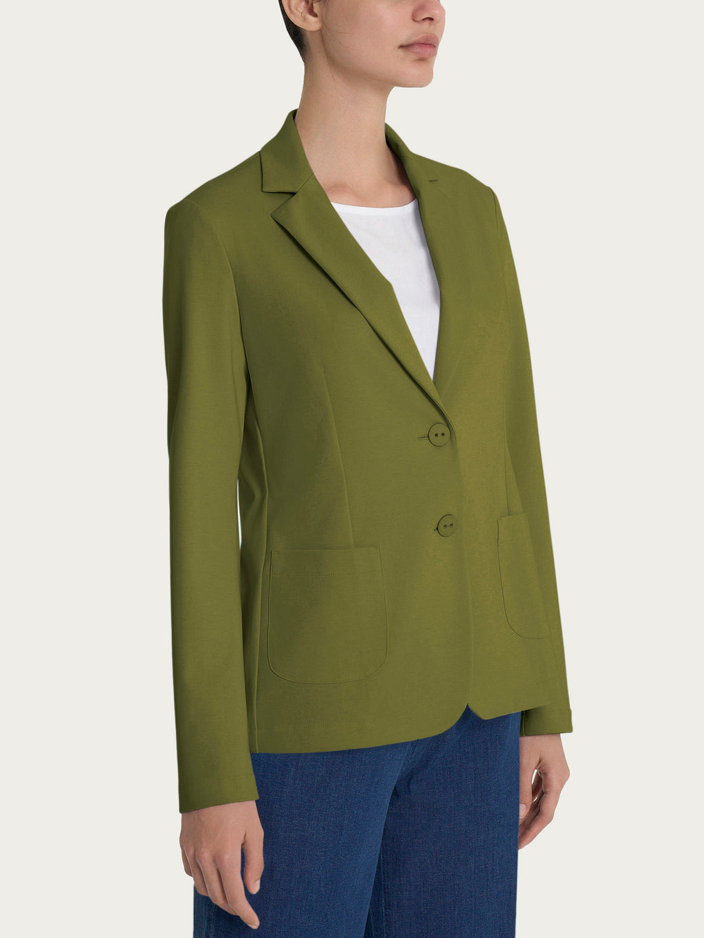 Ragno Compact Light Blazer Donna 2 Bottoni Sfagno Leggero