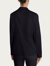 Ragno Satin Power blazer due bottoni nero cotone elasticizzato