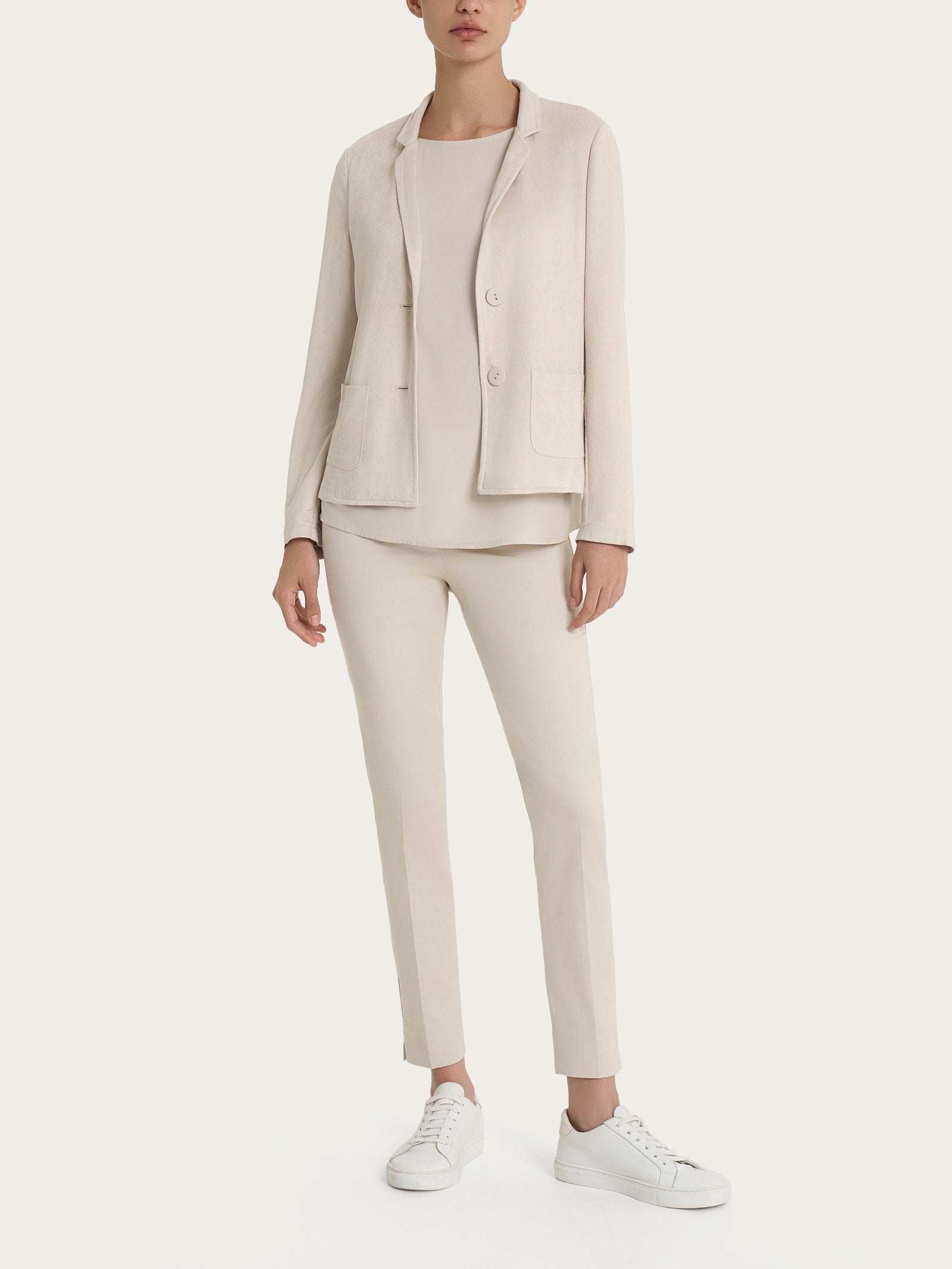 Ragno Satin Power Pantalone Capri Champignon cotone elasticizzato