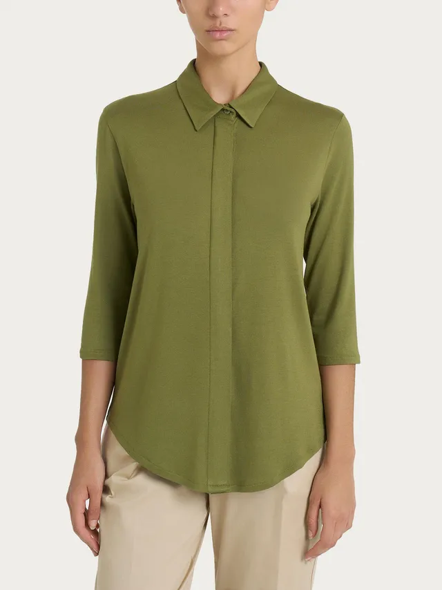 Ragno Viscosa Summer Camicia 3/4 Sphagnum