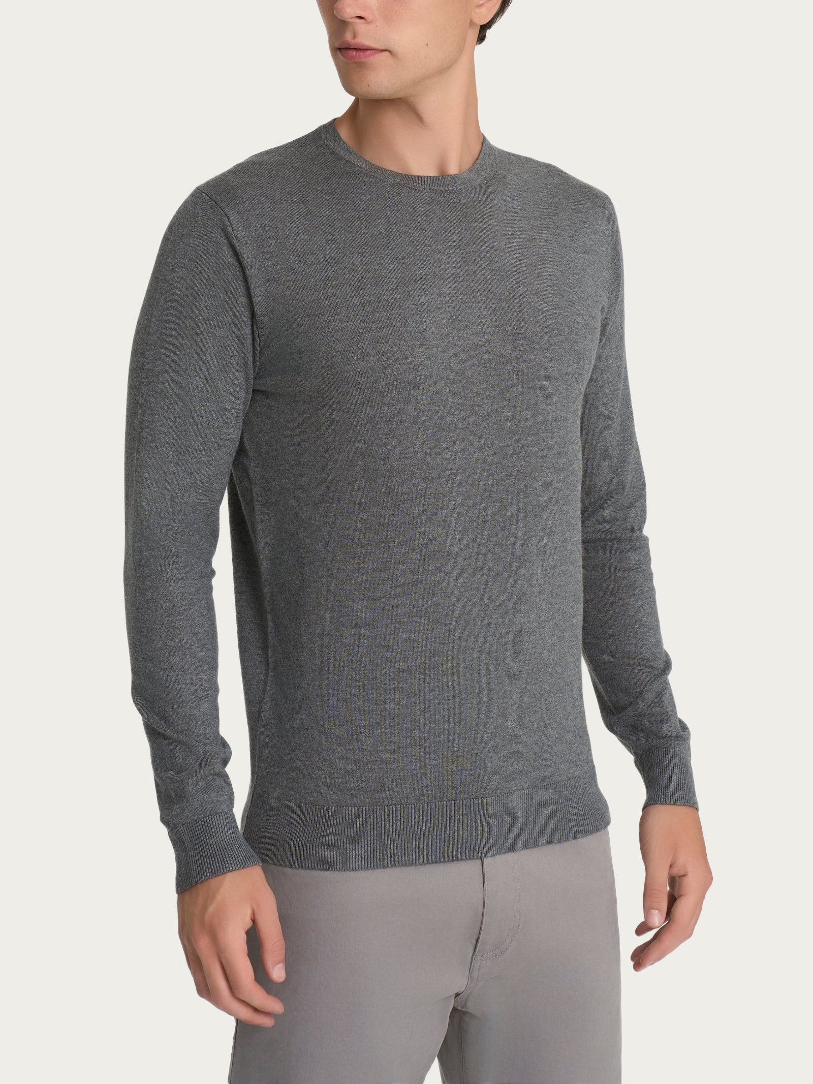 Ragno Four Seasons Pull Girocollo Maglia Ardesia Mel.