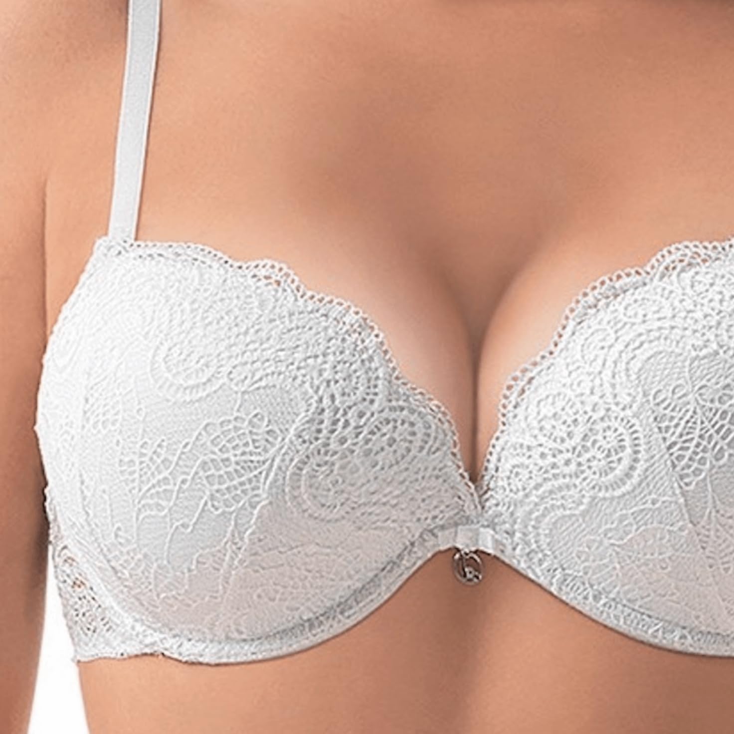 Lady C Super Push Up Lace reggiseno bianco 1B in pizzo