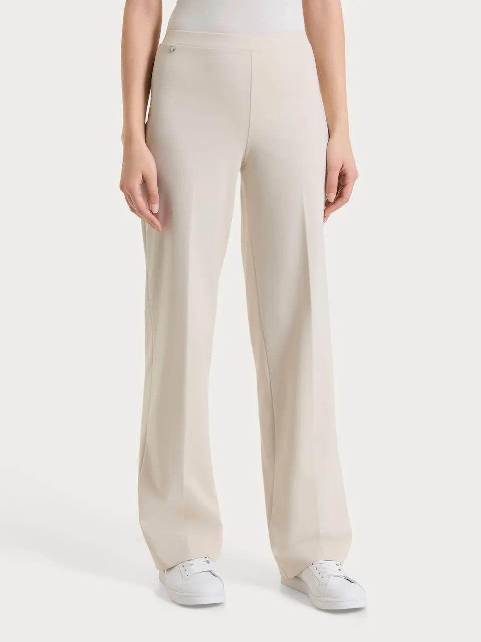 Ragno Compact Light pantalone ampio cotone champignon