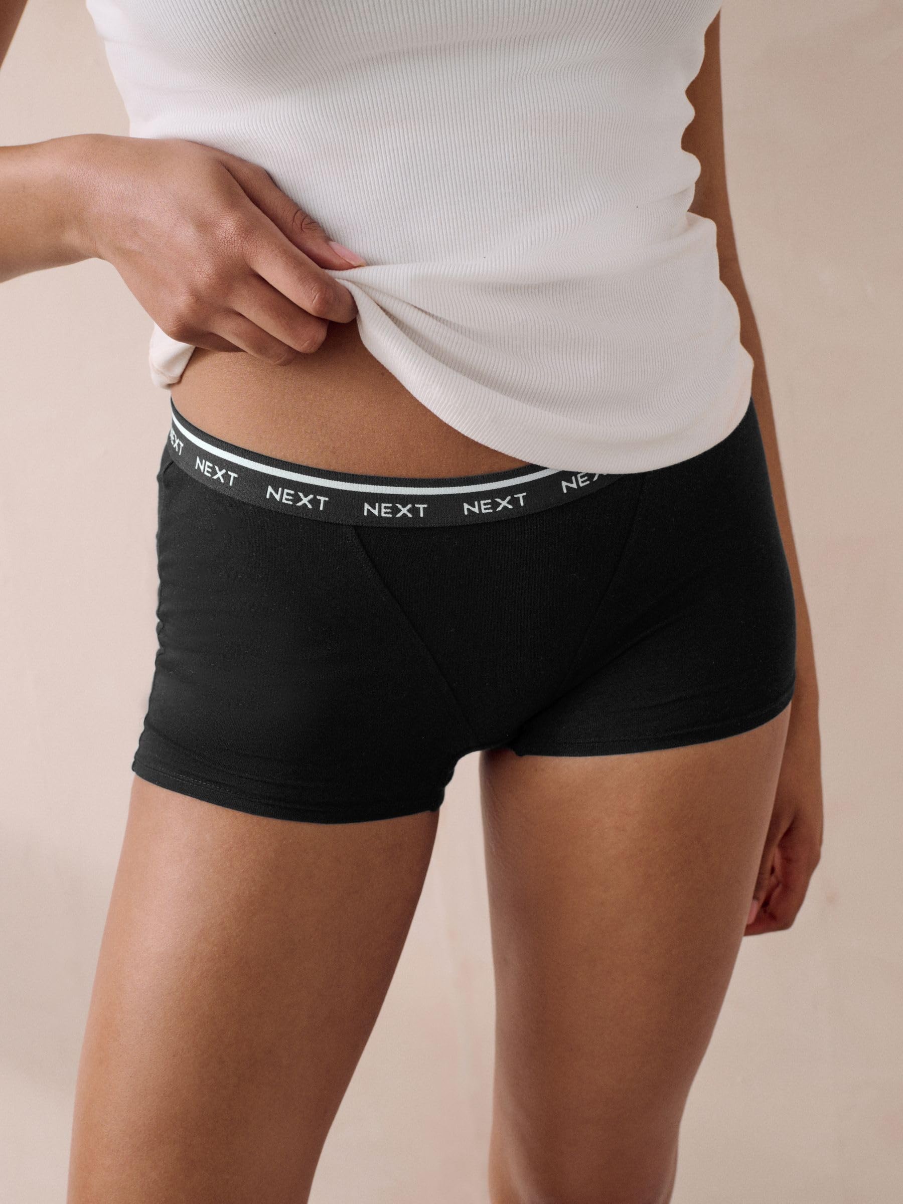 Next boxer donna slip logo neri 4 pezzi taglia 38