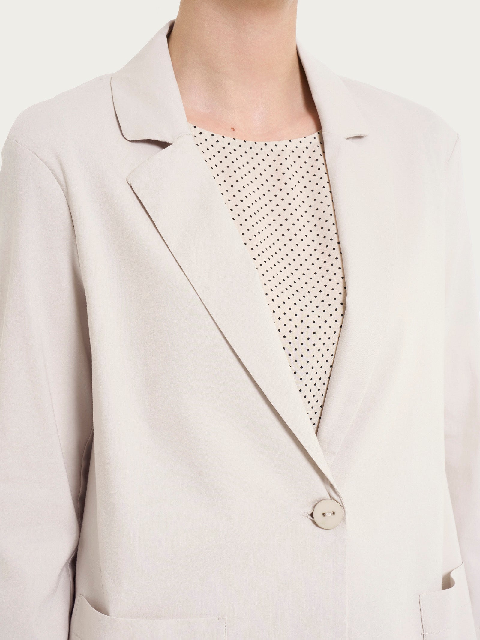 Ragno Super Fresh Blazer Leggero Almond Peach un bottone