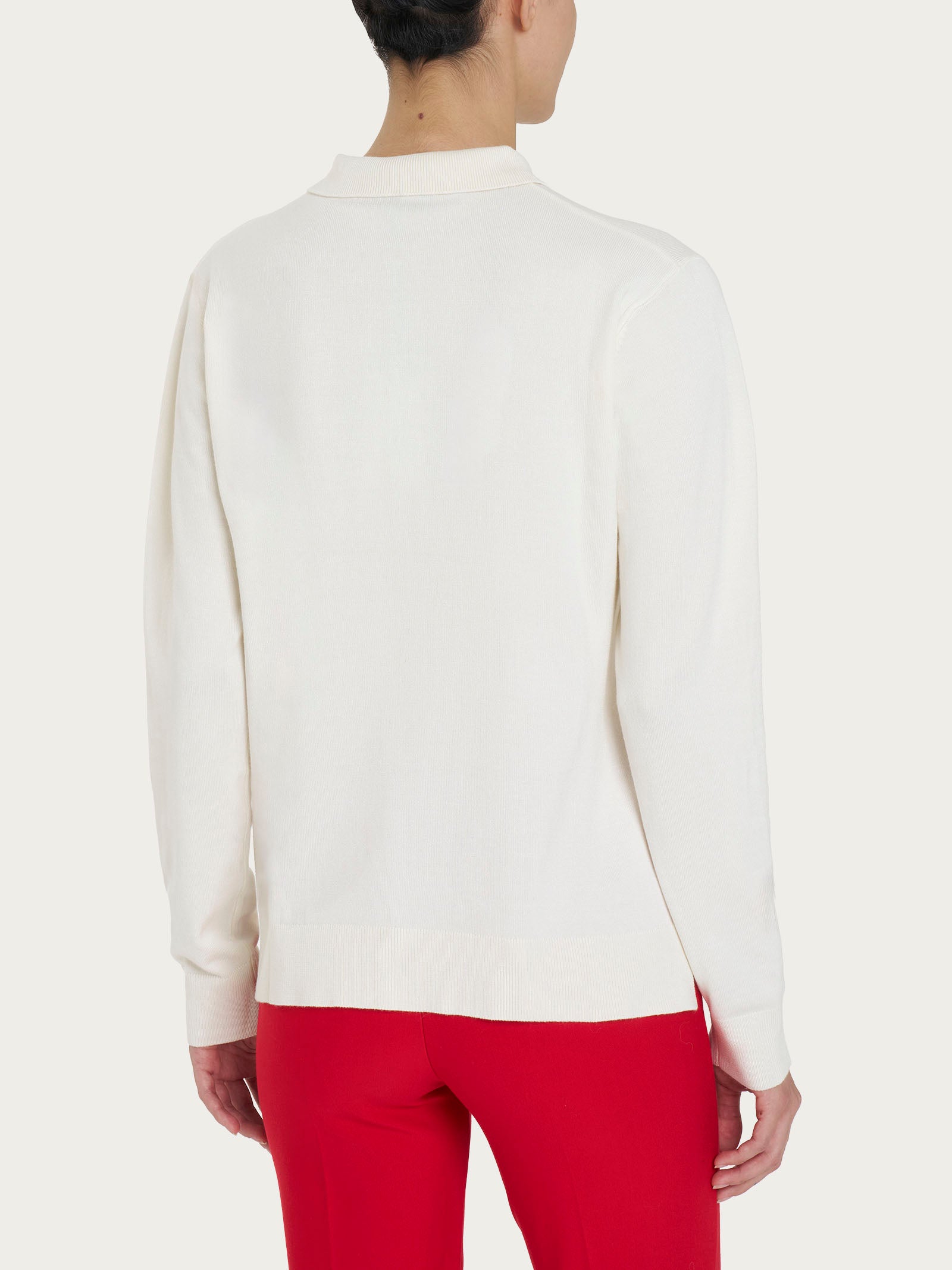 Ragno Four Seasons Polo Maglia Donna Viscosa Avorio