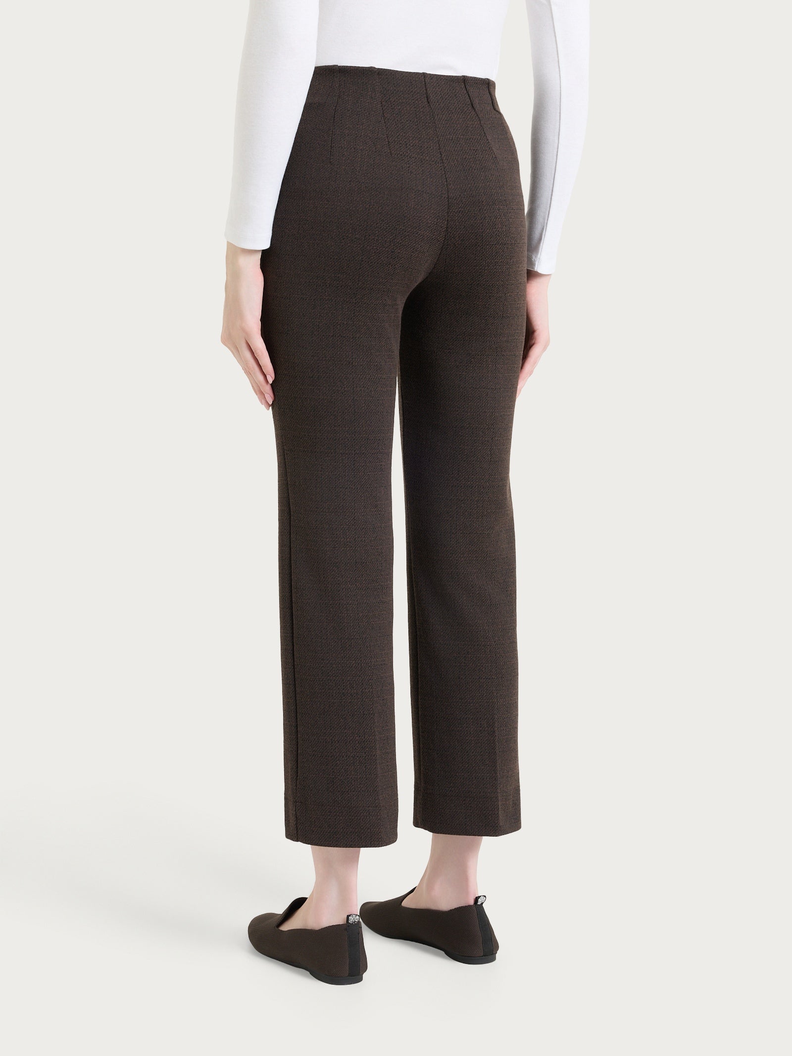 Ragno Jacquard pantalone dritto Chocolate Torte tweed