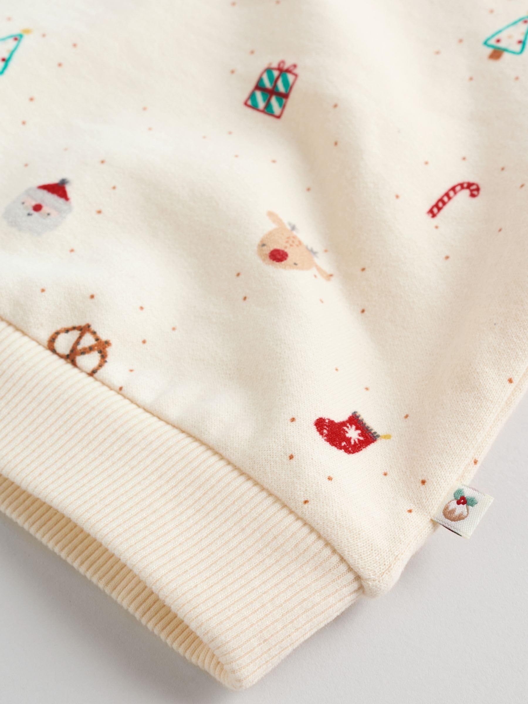 Next completo natalizio neonato felpa joggers misto cotone