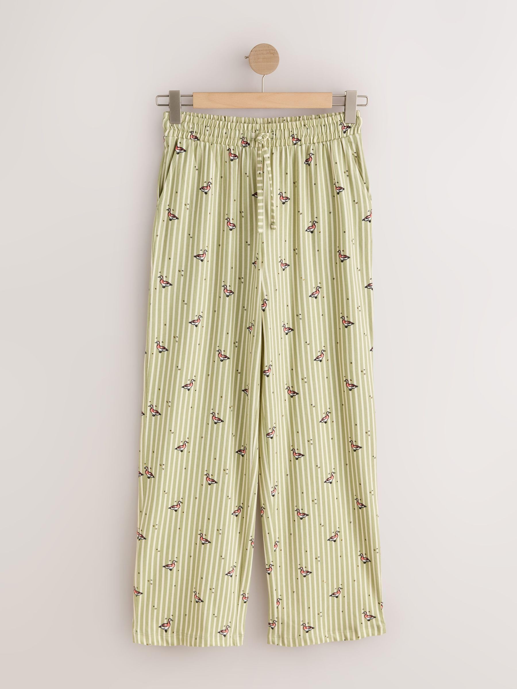 Next pigiama maniche corte donna XL Green Ducks morbido