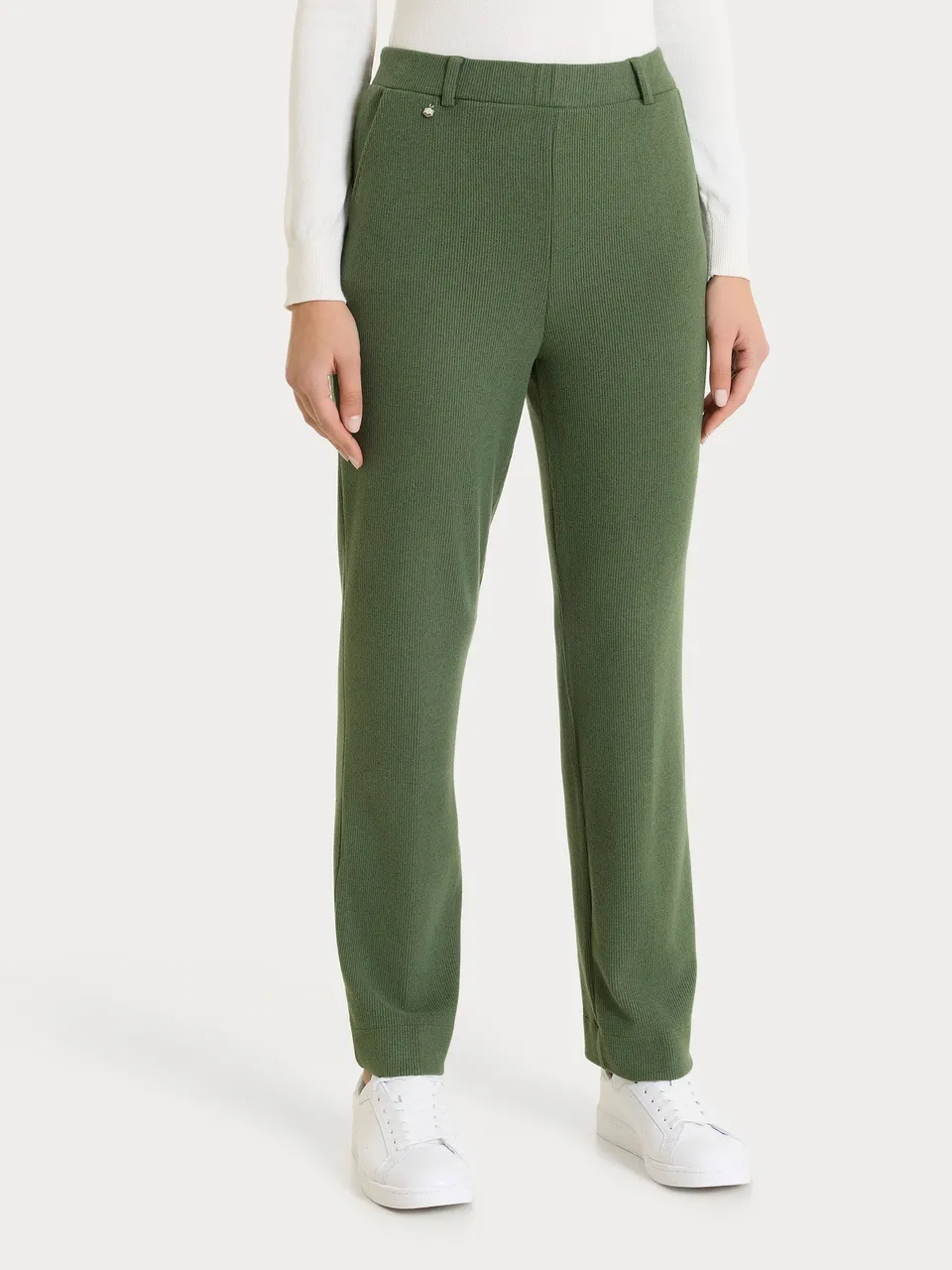 Ragno The Straight Leg Pantalone Donna Bronze Green caldo