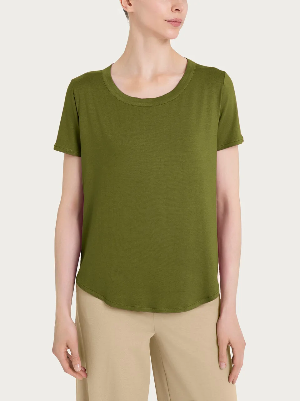 Ragno Viscosa Summer t-shirt maniche corte sphagnum morbida
