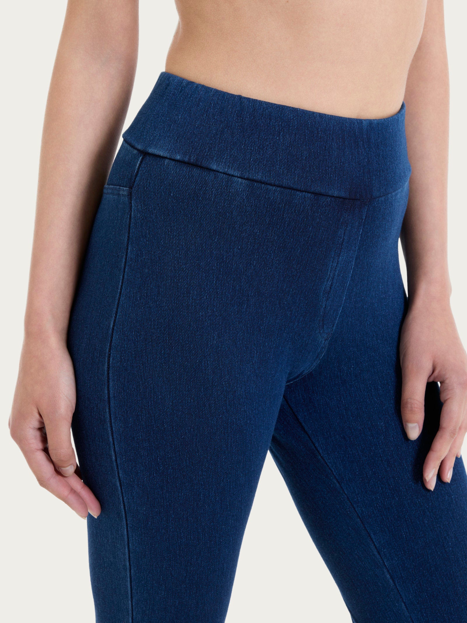 Ragno beYOUtiful Leggings Capri Maglia Denim Persia cotone