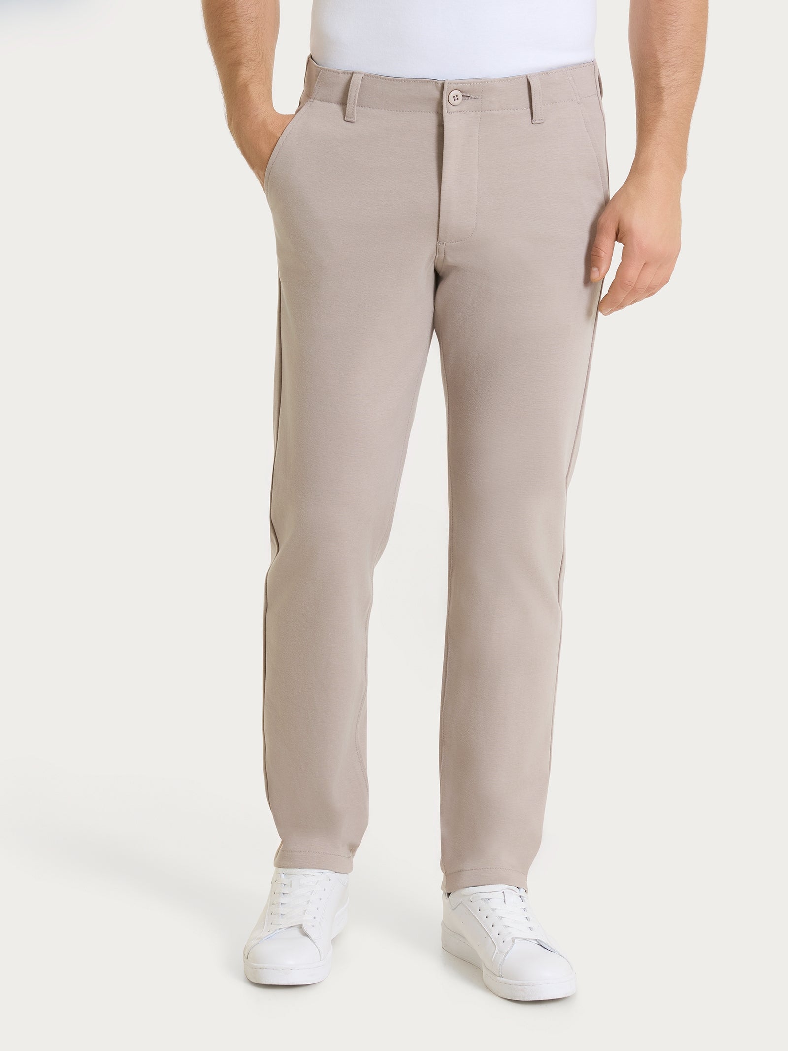 Ragno Cotton Compact The Chino Pantalone String con Tasche