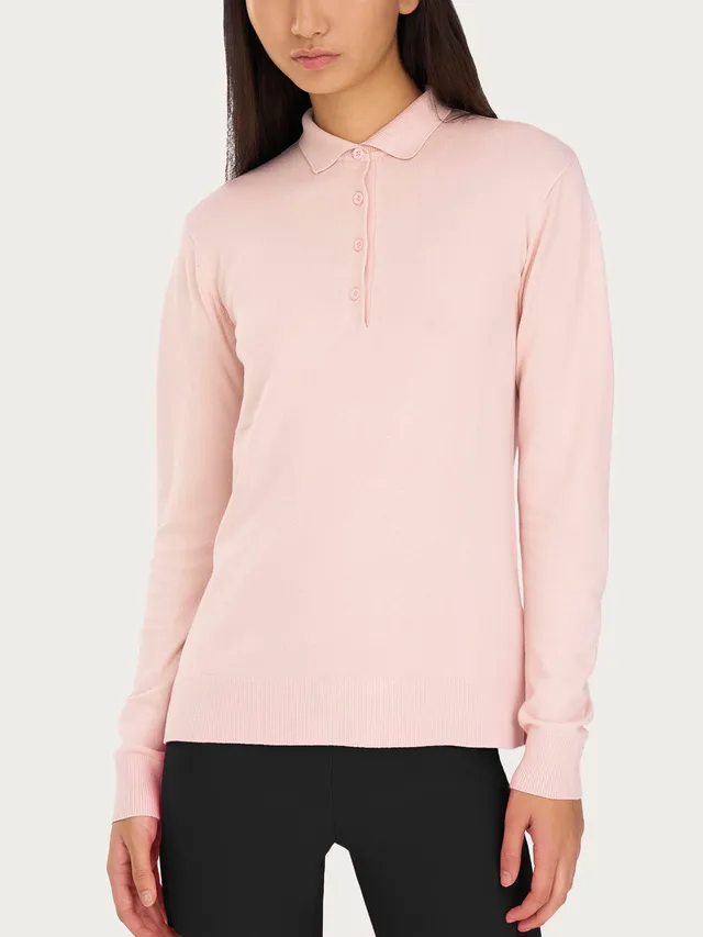 Ragno Four Seasons polo Cameo Rose manica lunga