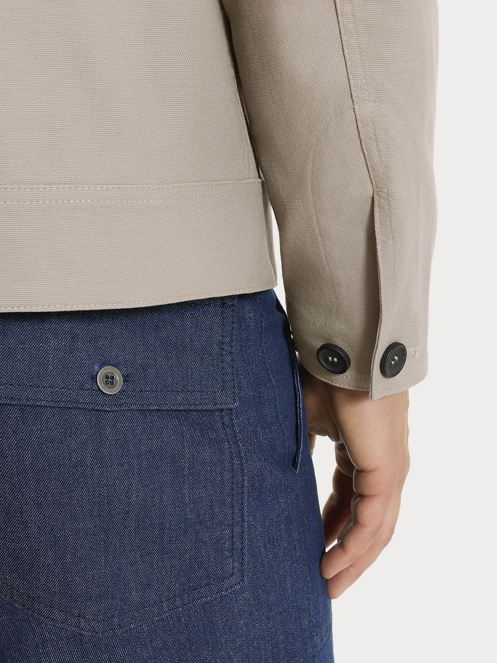 Ragno Compact giacca con zip String canvas stretch