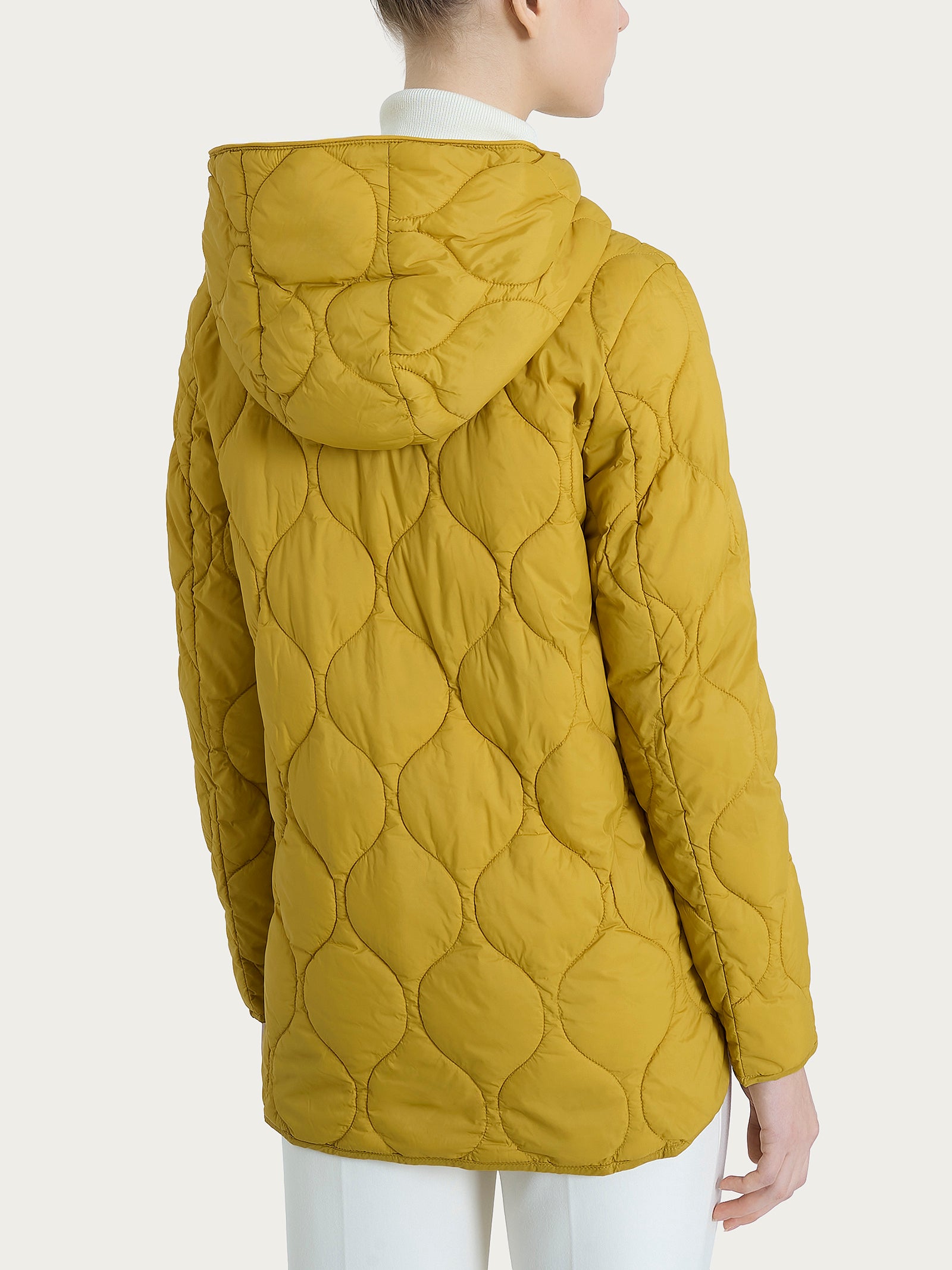 Ragno SL Piumino puffer Onion Quilt Oil Yellow cappuccio