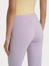 Ragno Compact Light pantaloni capri donna malva con spacchi