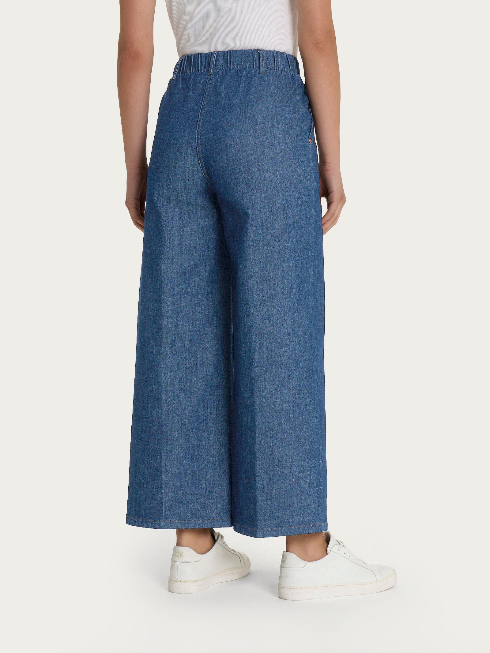 Ragno Light Denim jeans ampio donna Delave' gamba larga