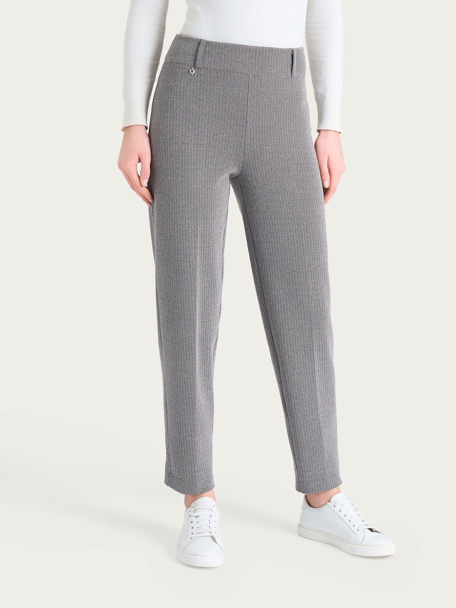 Ragno Compact Pantalone Carota Chocolate Spina Pesce