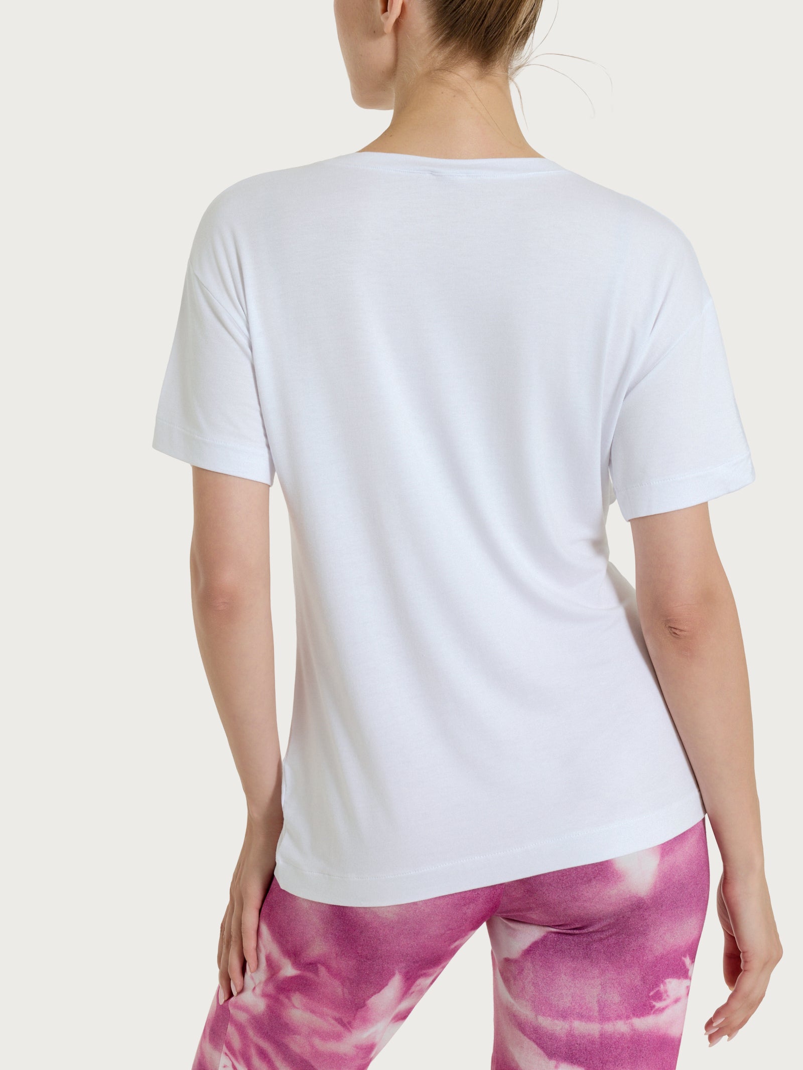 Ragno Viscosa Summer maglietta nodo manica corta bianco