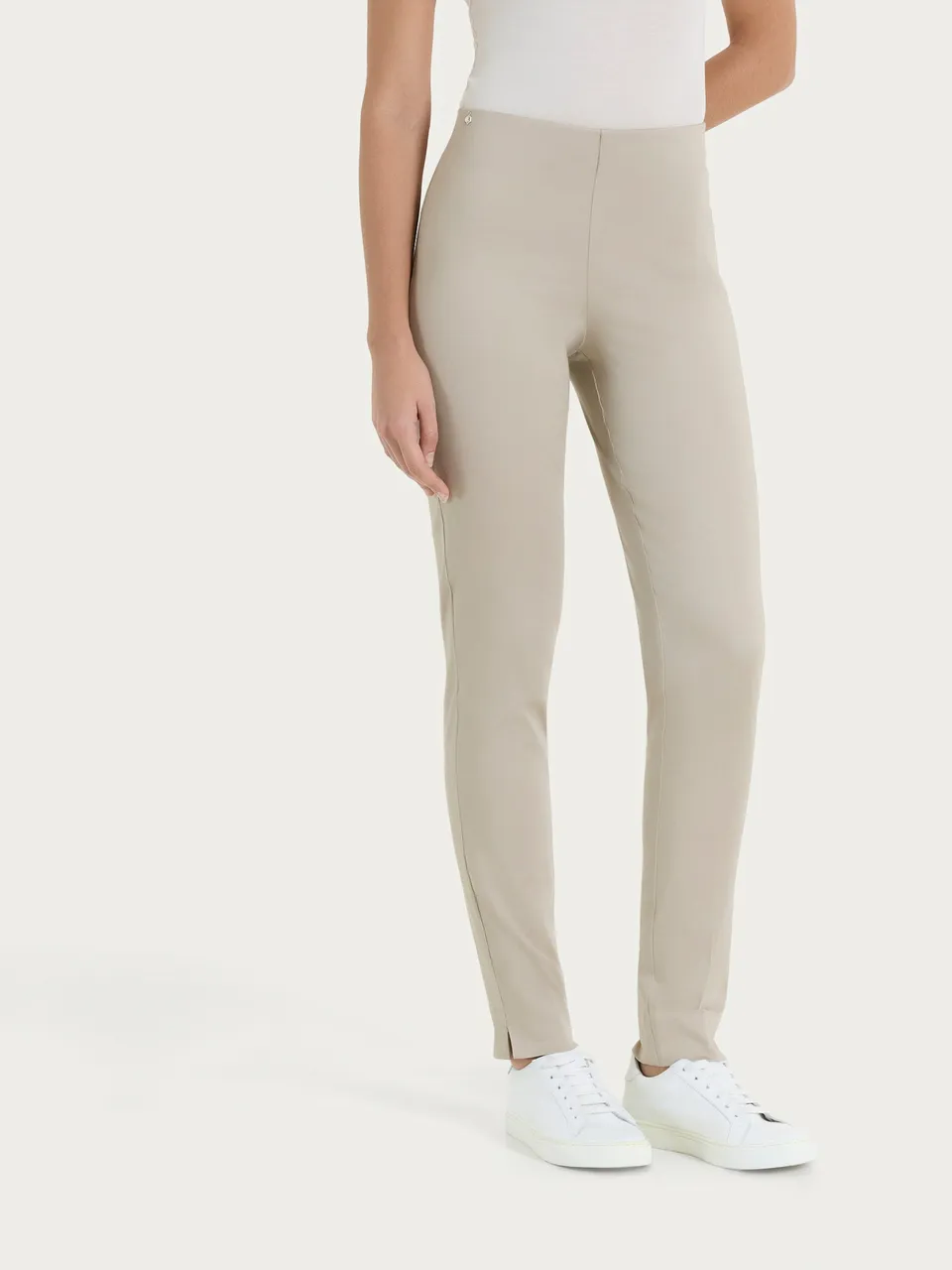 Ragno Satin Power pantalone sigaretta Crockery cotone elasticizzato