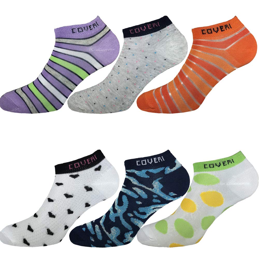 Lady C Coveri fantasmino donna 6 paia cotone fantasia 35-40