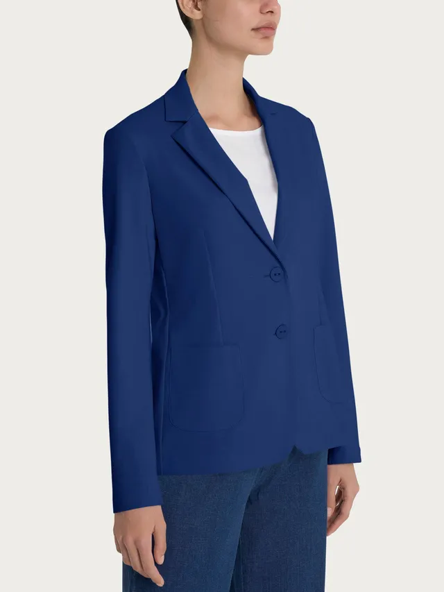 Ragno Compact Light blazer due bottoni Blueberry elasticizzato