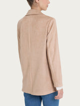 Ragno Compact Blazer Over Eco Suede Warm Taupe monopetto